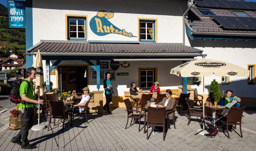 Außenansicht des Rutsche Hostels
